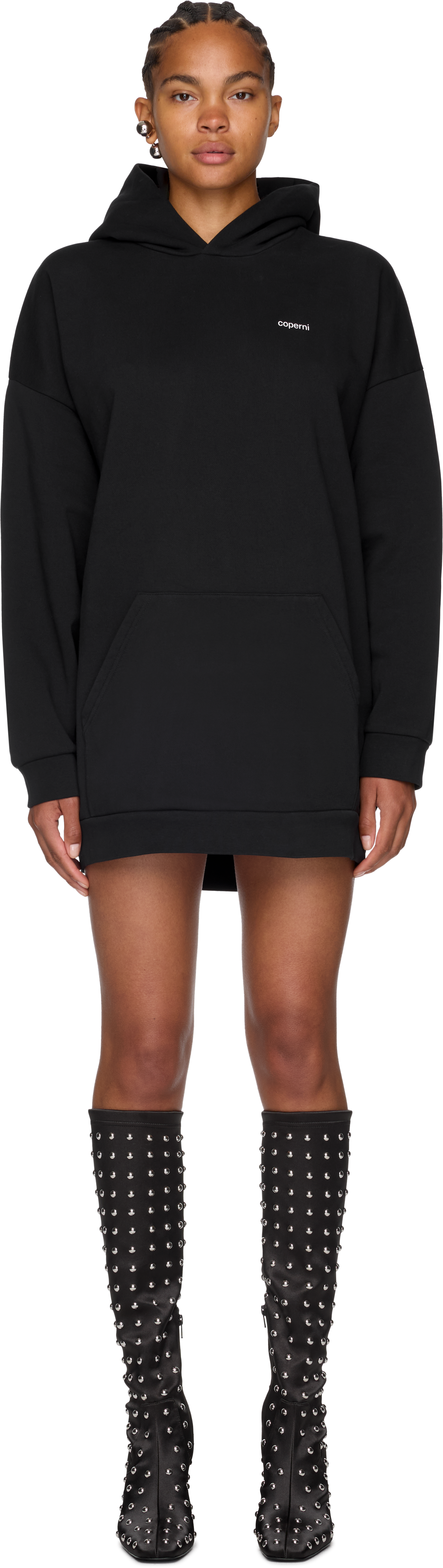 Coperni Horn Hooded Dress