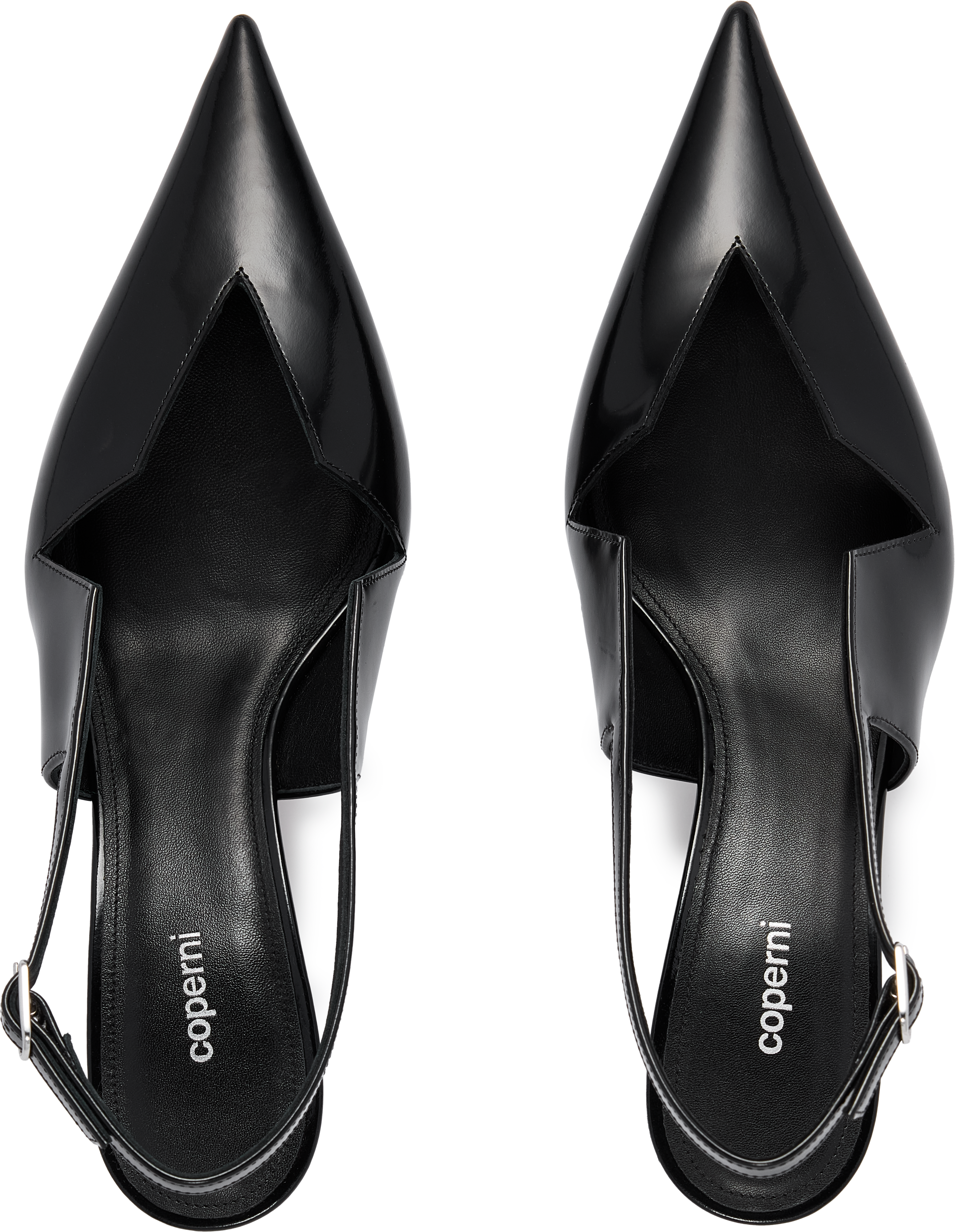 Coperni Gloss Star Cut-Out Low Stiletto Heels