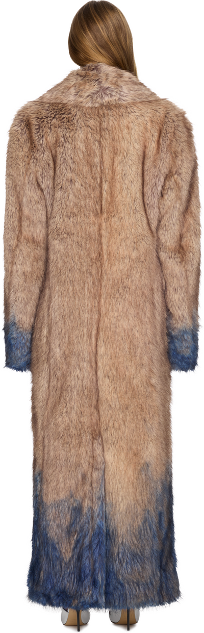 Coperni Spray Faux Fur Long Coat