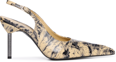 KNWLS Carmine Lizard Embossed Leather Mules