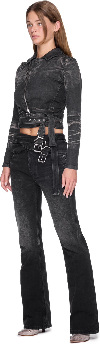 Y/Project Wrap Fitted Denim Jacket
