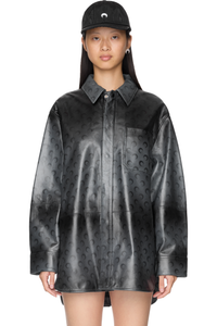 Picture of Moon Airbrushed Leather Shirt