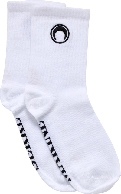 Marine Serre Organic Cotton Ribbed Ankle Socks