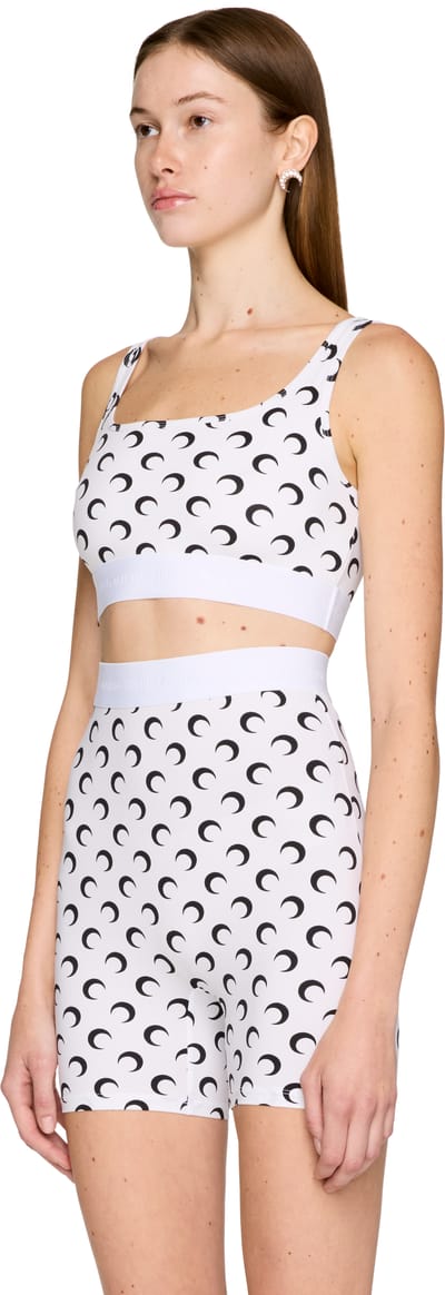 Marine Serre Recycled Moon Jersey Sport Bra