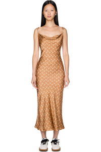 Picture of Moon Printed Flou Long Slip Dress