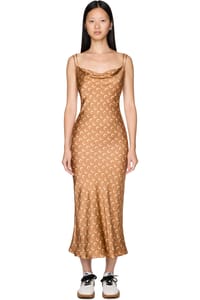 Picture of Moon Printed Flou Long Slip Dress