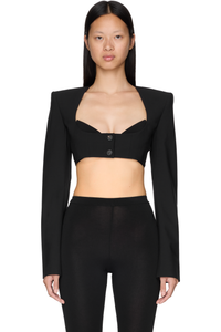 Picture of Wide Shoulder Cropped Blazer