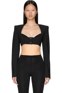 Picture of Wide Shoulder Cropped Blazer