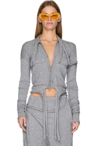 Picture of Strappy Knit Cardigan Sweater