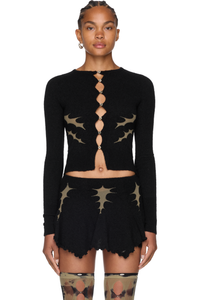 Picture of Thorn Intarsia Cardigan Top