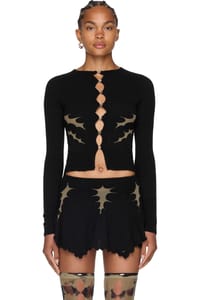 Picture of Thorn Intarsia Cardigan Top