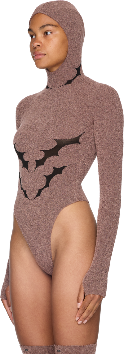 Rui Thorn Intarsia Hooded Bodysuit