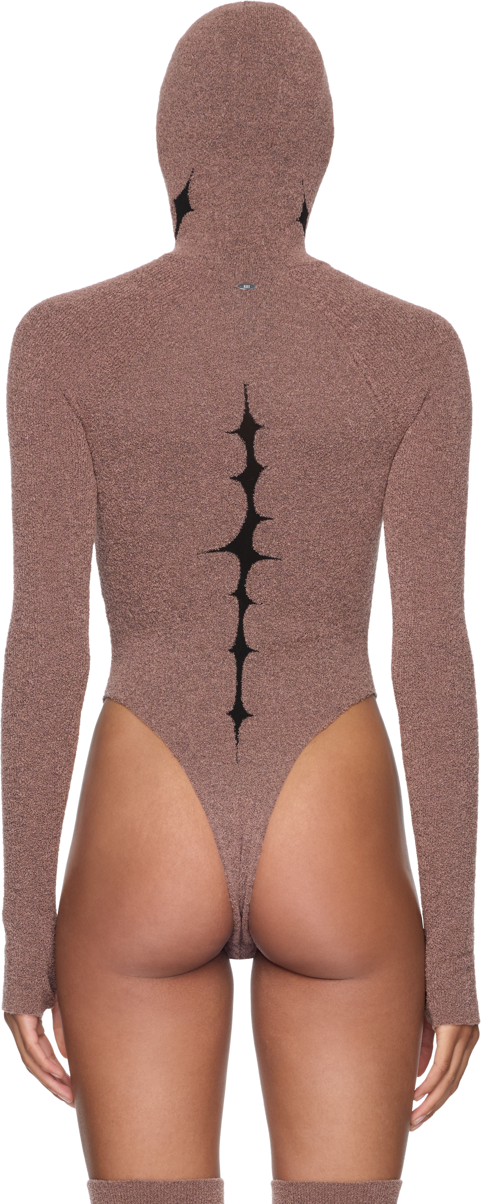 Rui Thorn Intarsia Hooded Bodysuit