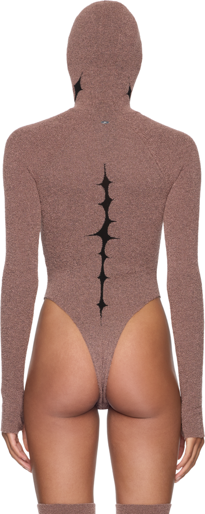 Rui Thorn Intarsia Hooded Bodysuit