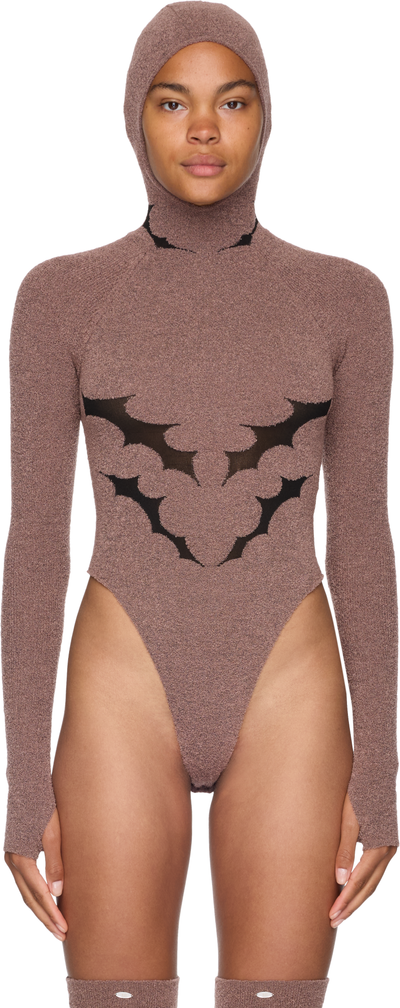 Rui Thorn Intarsia Hooded Bodysuit