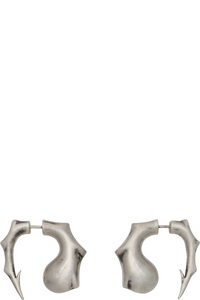 Picture of Silver Curved Fishhook Earrings