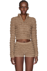 Picture of Brick Cropped Sweater Top