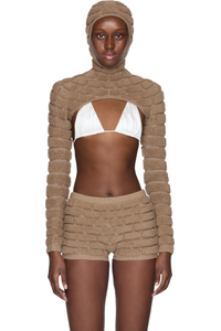 Picture of Brick Long Sleeve Bolero Top
