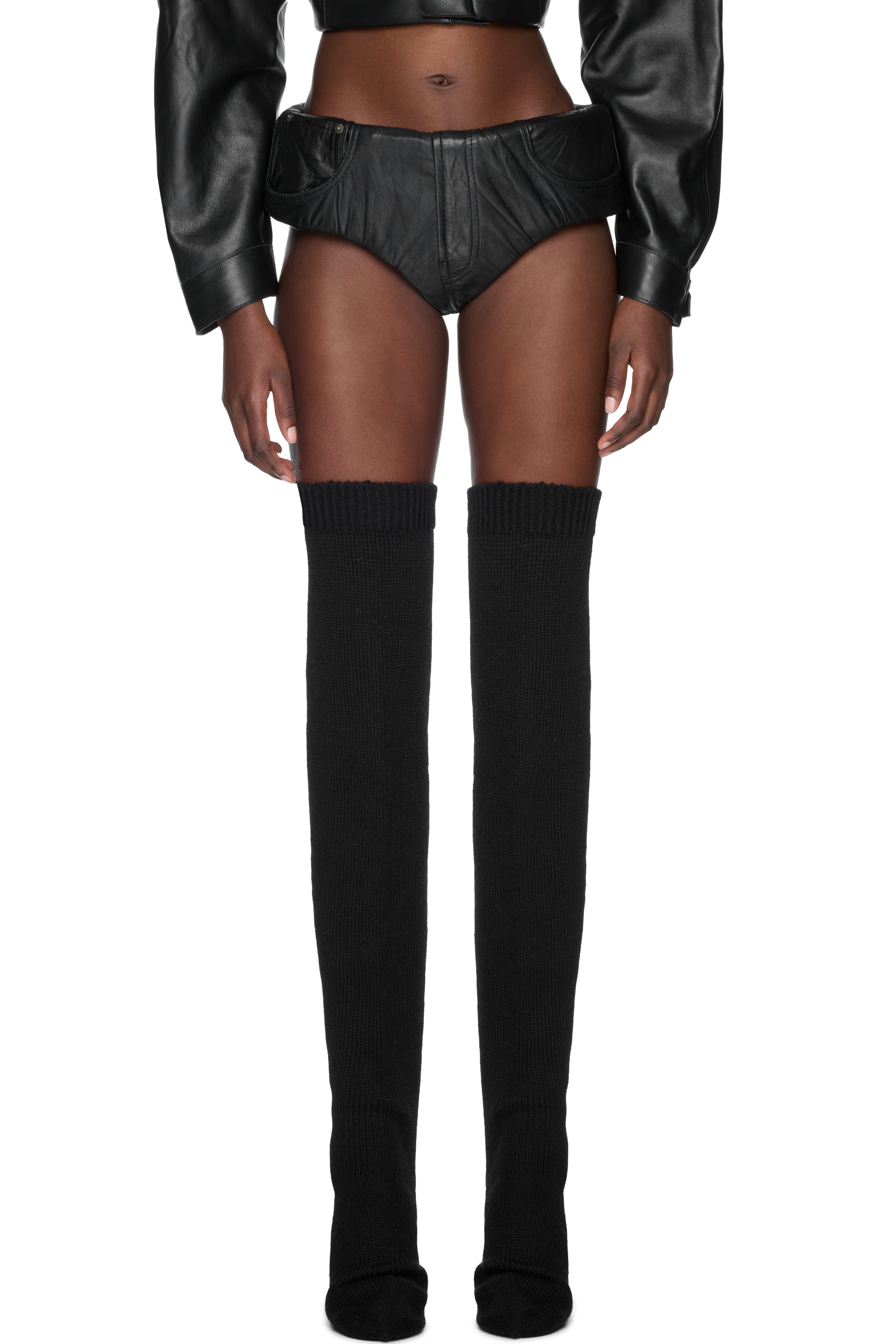 Picture of Leather Foam Mini Shorts