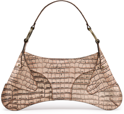 KNWLS Razr Croc Top Handle Bag