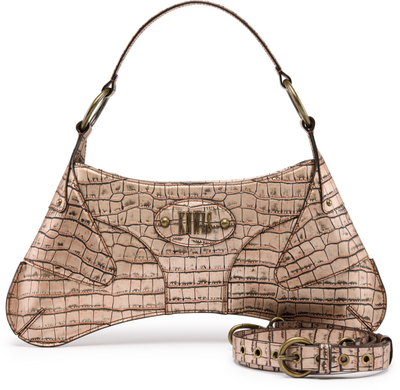 KNWLS Razr Croc Top Handle Bag