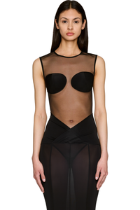 Picture of Sheer Padded Bra Bodysuit