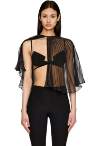 Picture of Mercy Semi-Sheer Pleated Cape