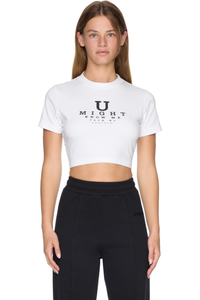 Picture of U Might Know Me Cropped Fitted T-Shirt