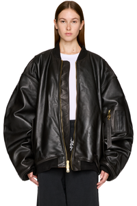 Picture of Leather Bomber Jacket