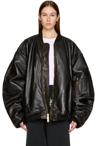 Picture of Leather Bomber Jacket