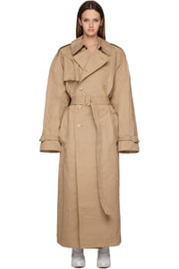 Picture of Metalized Wrinkled Trench Coat