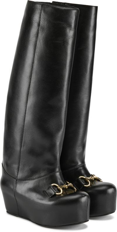 LAURA ANDRASCHKO Riding Buckle Boots