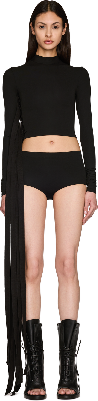 Ann Demeulemeester Wivan Long Sleeve Cropped Top