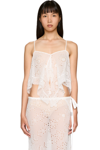 Picture of Bria Draped Embroidered Micro Top