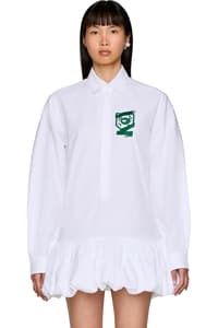 Picture of Gathered Hem Shirt Mini Dress