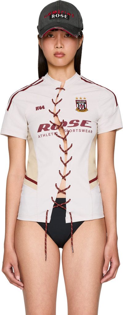 Martine Rose Lace Up Football Top