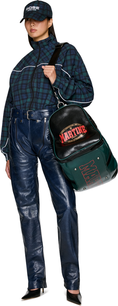 Martine Rose Zip Chap Leather Trouser