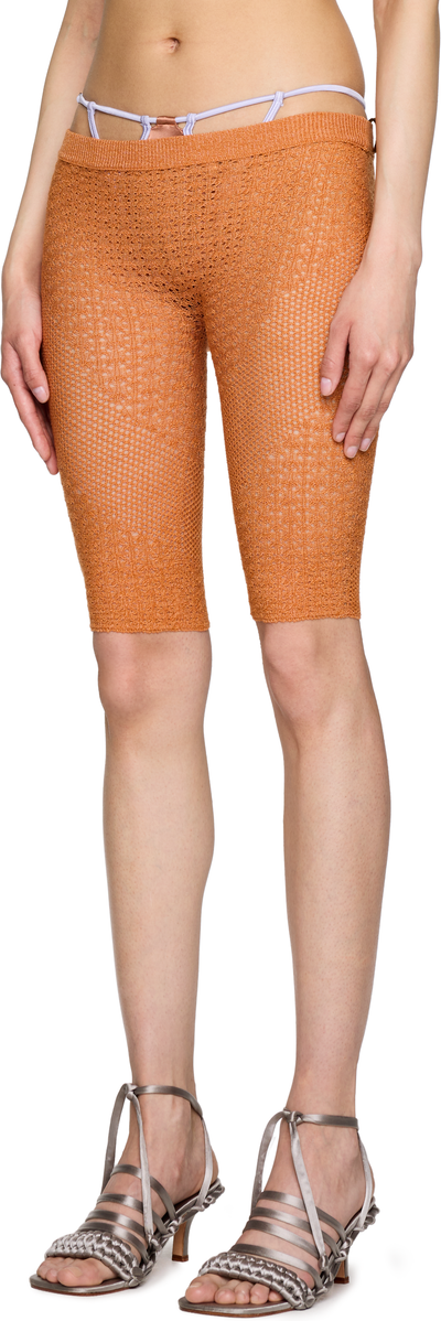 Isa Boulder Lace Trimmed Biker Shorts