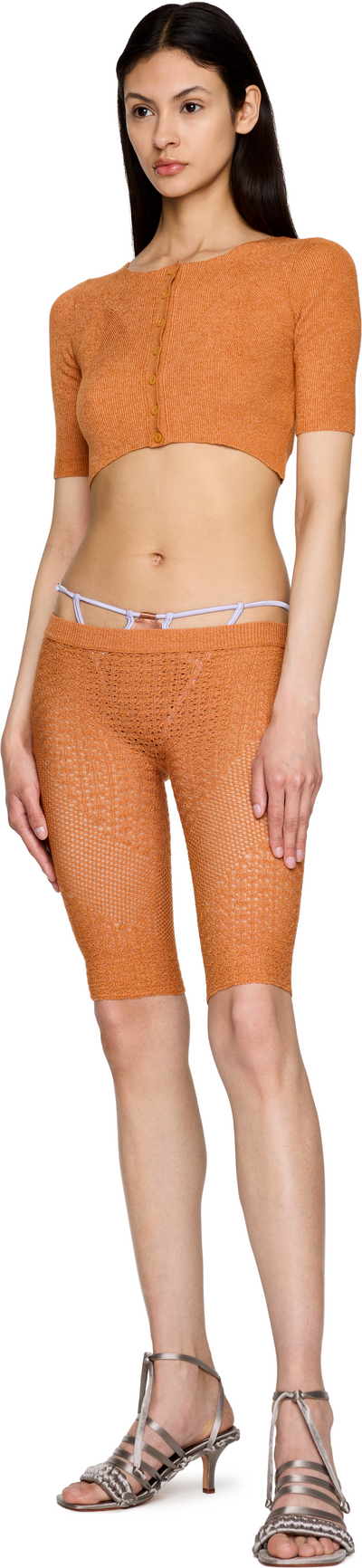 Isa Boulder Lace Trimmed Biker Shorts