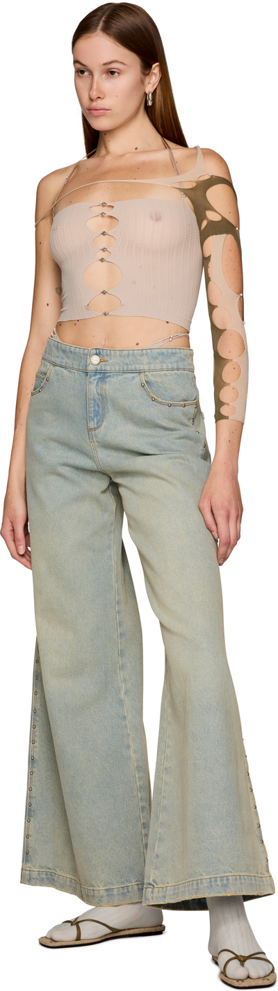Rui Button Halter Neck Tank Top