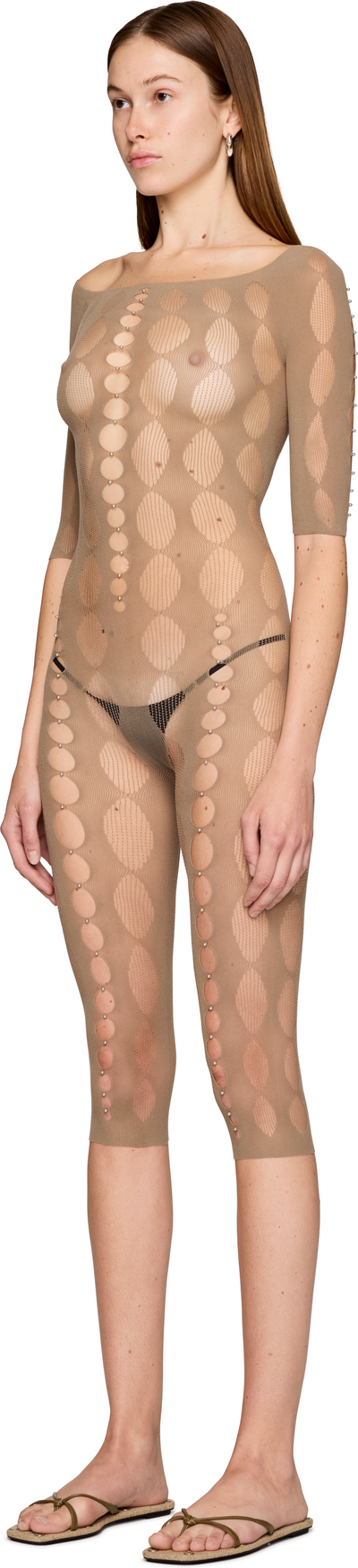 Rui Semi-Sheer Unitard Catsuit