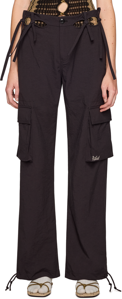 Rui Embroidery Cutout Cargo Pants