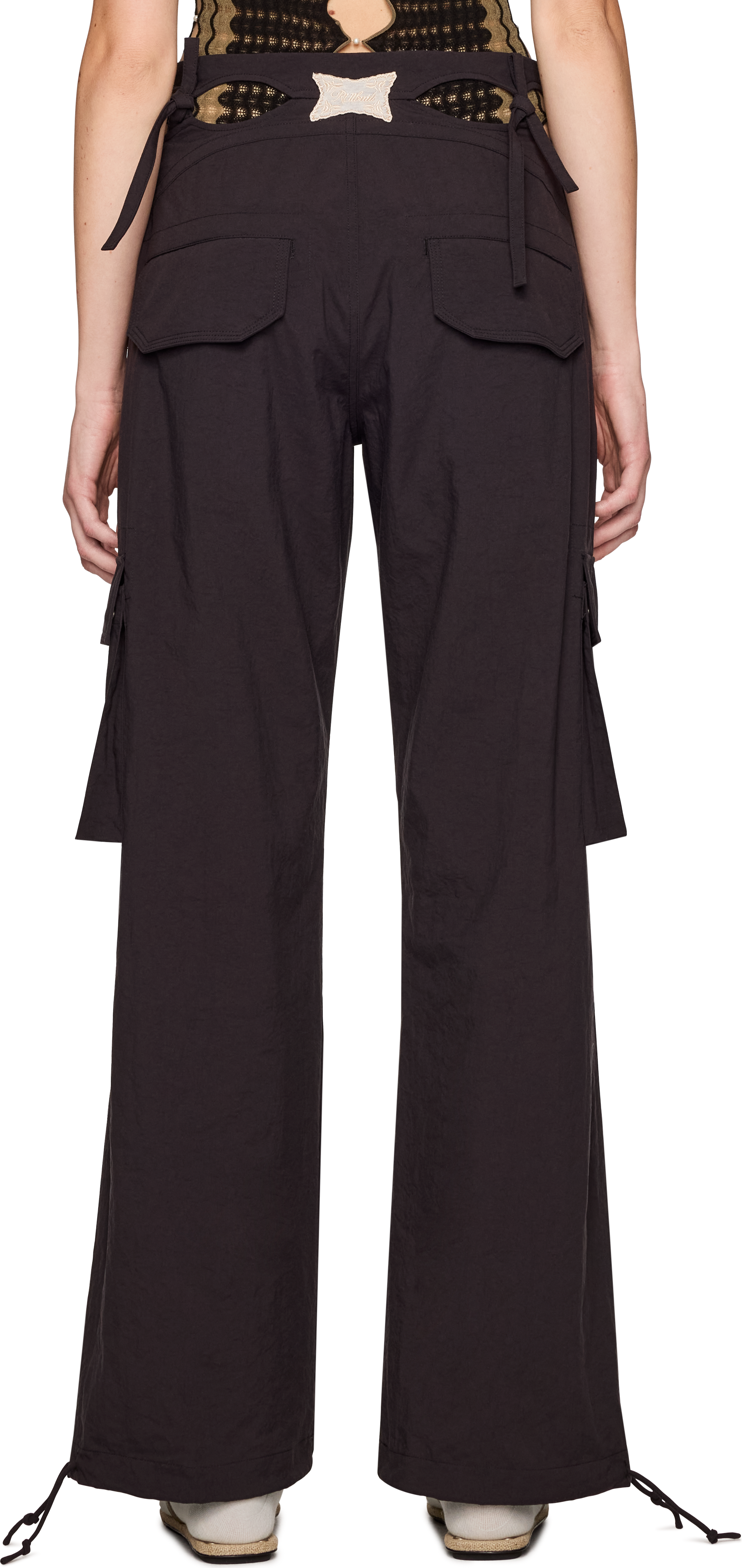 Rui Embroidery Cutout Cargo Pants
