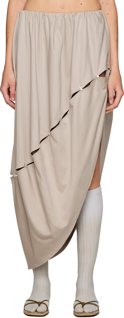 Rui Cutout Zip Maxi Skirt