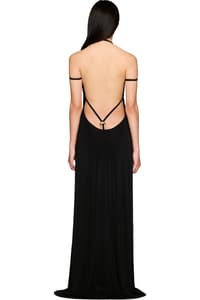 Picture of Draped Jersey Thong Maxi Dress