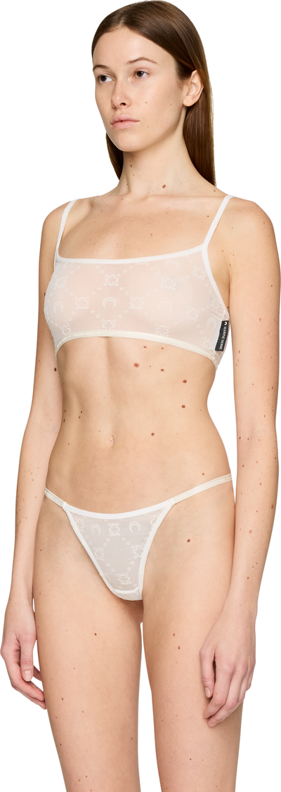 Marine Serre Recycled Mesh Flock Bralette