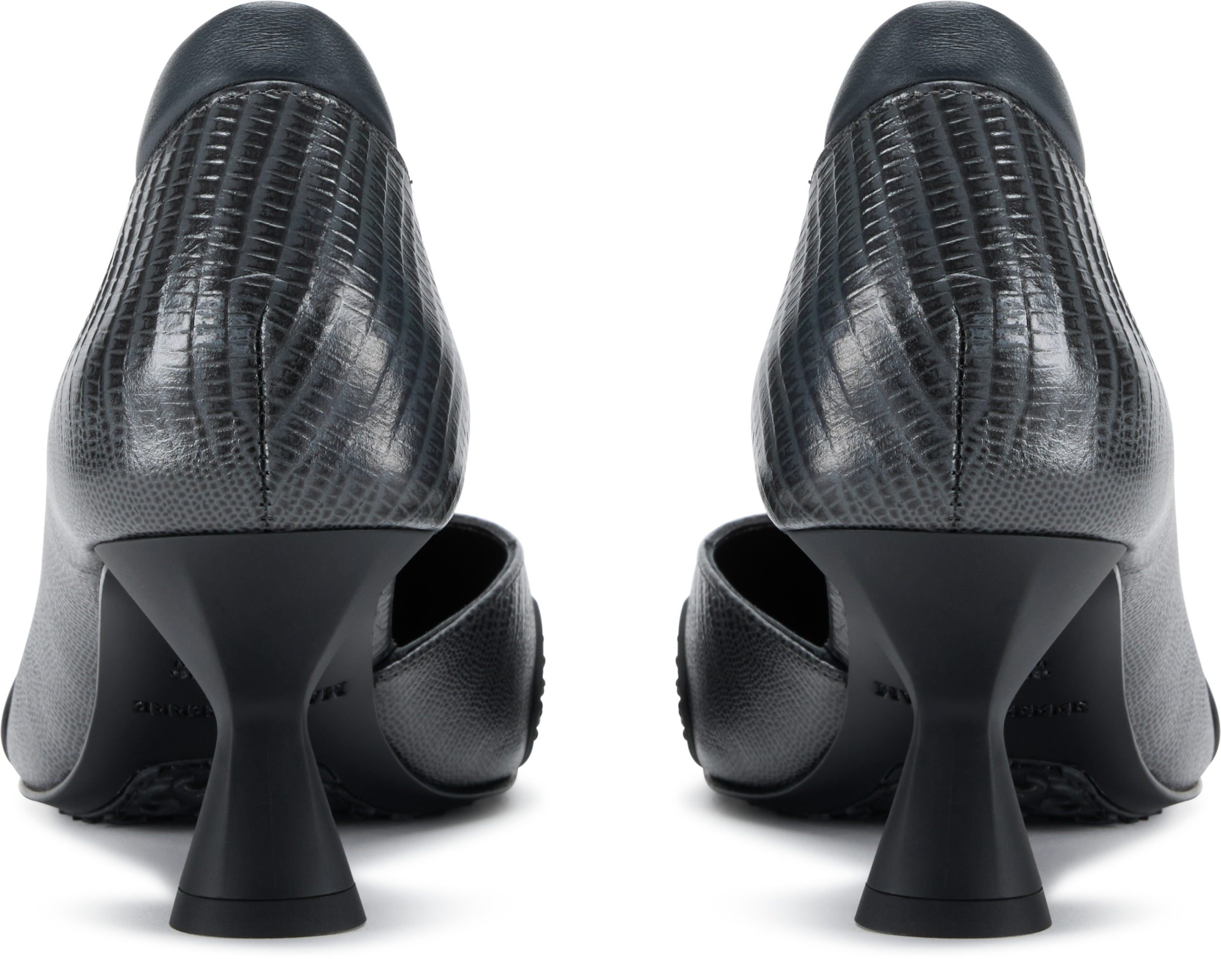 Marine Serre Lizard Printed Leather MS Pump Heels