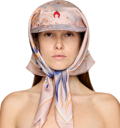 Marine Serre Regenerated Silk Scarves Veiled Cap
