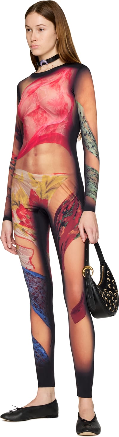 Marine Serre Recycled Draped Statue Jersey Catsuit