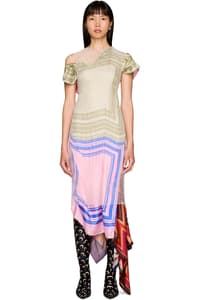 Picture of Regenerated Silk Scarves Maxi Dress
